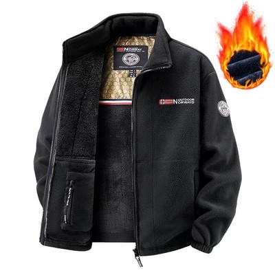 大码青少年男士夹克青少年抓绒衣