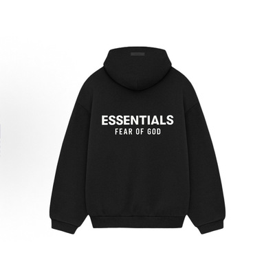 25fw-新款Essentials硅胶款秋冬双排字母印花加绒连帽HOODIE