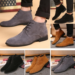 black men boots mens warm男靴 shoes chelsea for