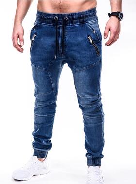 jeans牛仔裤男 jogger pants black trousers 束脚牛仔裤男秋季