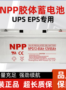 耐普ups电源铅酸蓄电池12v100a太阳能胶体蓄电池大容量房车储电瓶