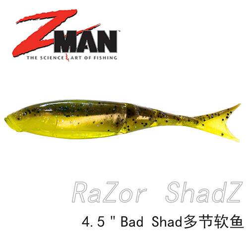 ZMAN美国进口多节叉尾鱼路亚饵