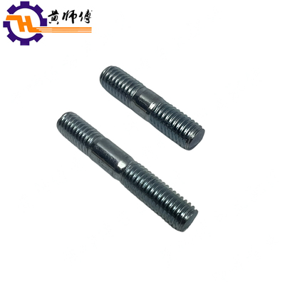 汽油发电机配件168F170F188F190F消声器螺丝双头螺栓2-8KW螺丝杆