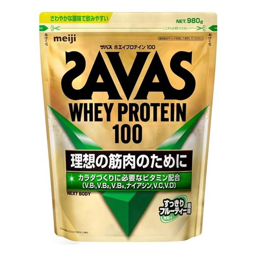 明治SAVAS乳清蛋白清爽水果味