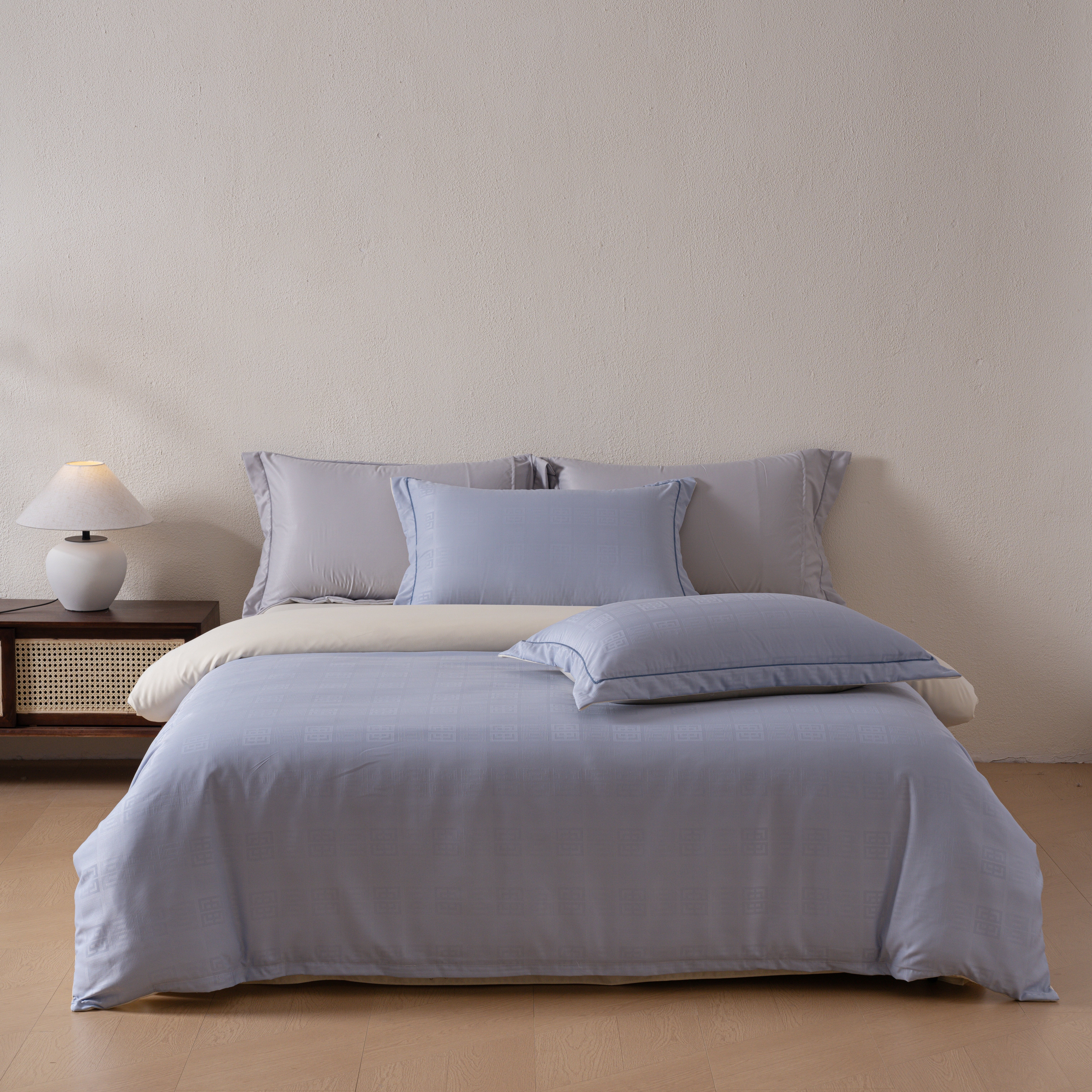 26年春夏新款高奢宋锦缎四件套高级感被套4件套双人床品套件