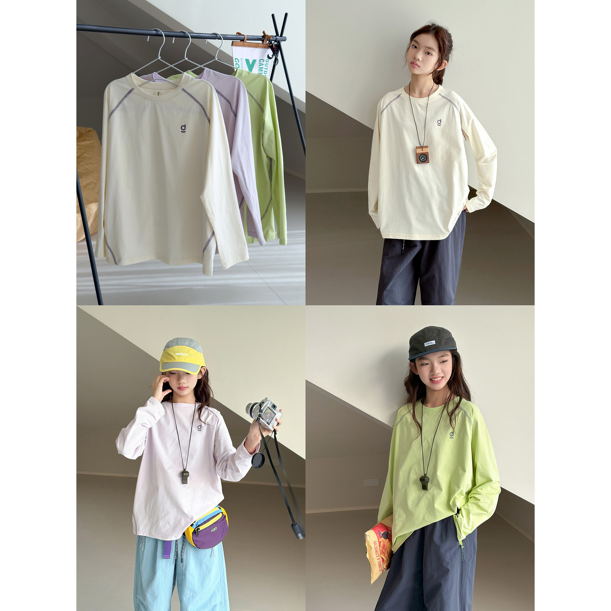 【跳跳糖】初中生女户外T恤图片