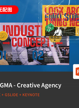 【PPT-1498】STIGMA欧美潮牌个性创意复古创意赛博朋克PPT模板