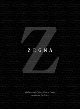 130页杰尼亚时尚keynote模板zegna 服装秀场走秀服装模特设计