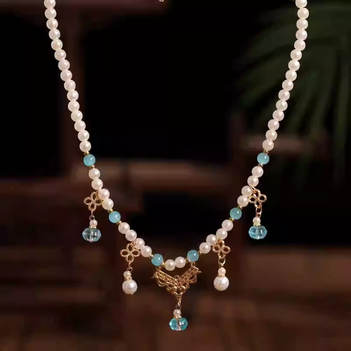 奥特莱斯折扣撤柜清仓捡漏店新中式汉服璎珞项链女outlets女配饰