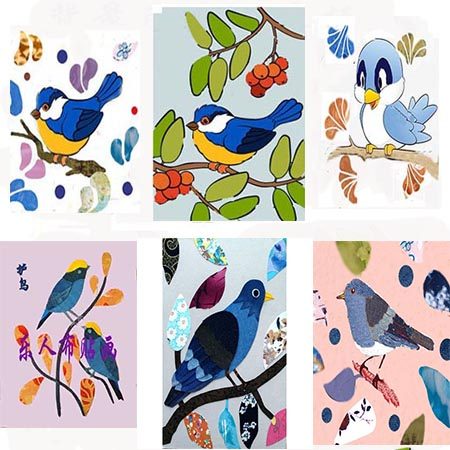 布贴画材料爱护海洋爱鸟学生手工半成品即时贴拼贴画定制,家居饰品,现代装饰画,淘宝优惠券,粉丝福利购,淘宝优惠卷