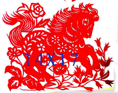 乐人剪纸生肖马儿童趣味刻纸