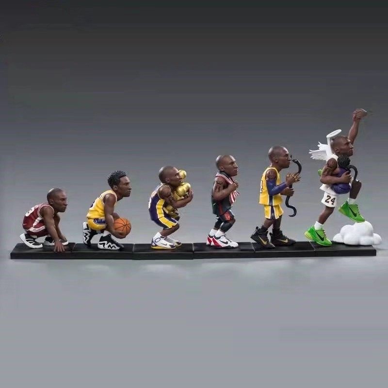 NBA篮球明星 科比的一生纪念品球星手办周边公仔人偶摆件模型