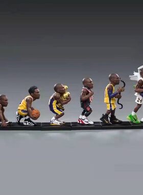 NBA篮球明星 科比的一生纪念品球星手办周边公仔人偶摆件模型