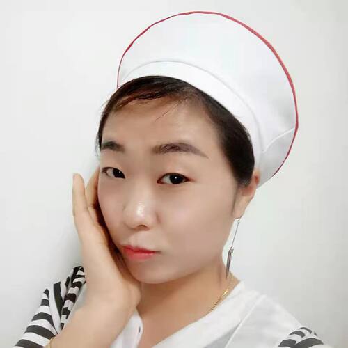 纺织厂车间女工白色帽子安全防油