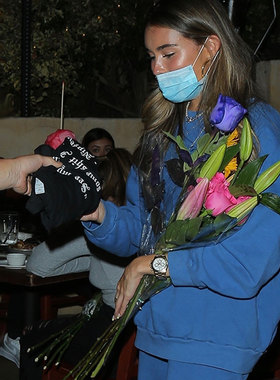 Madison Beer博主同款显瘦深蓝色宽松卫衣上装+高腰弹力裤套装女