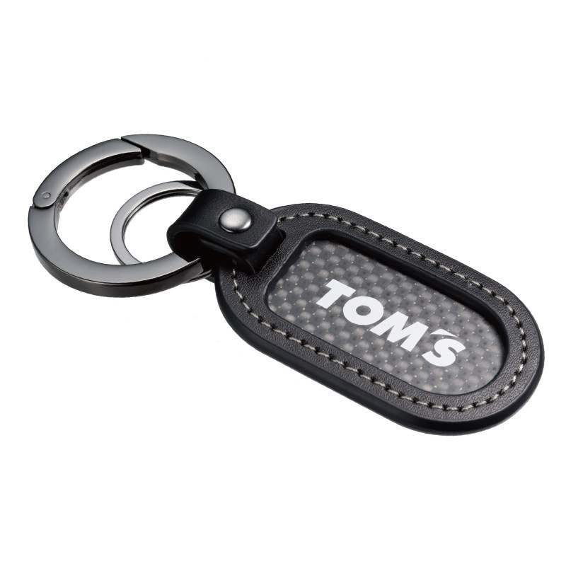 【官方授权】TOMS碳纤维皮革钥匙扣钥匙链日本原厂进口正品
