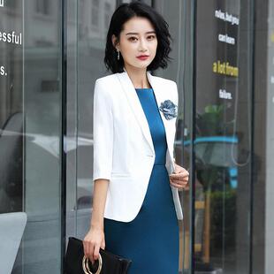 2022职业装 OL百搭套裙职场子发培训酒店主持人现货 连衣裙新款