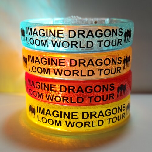 2026新款梦龙乐队IMAGINE DRAGONS应援发光手环LOOM演唱会粉丝物