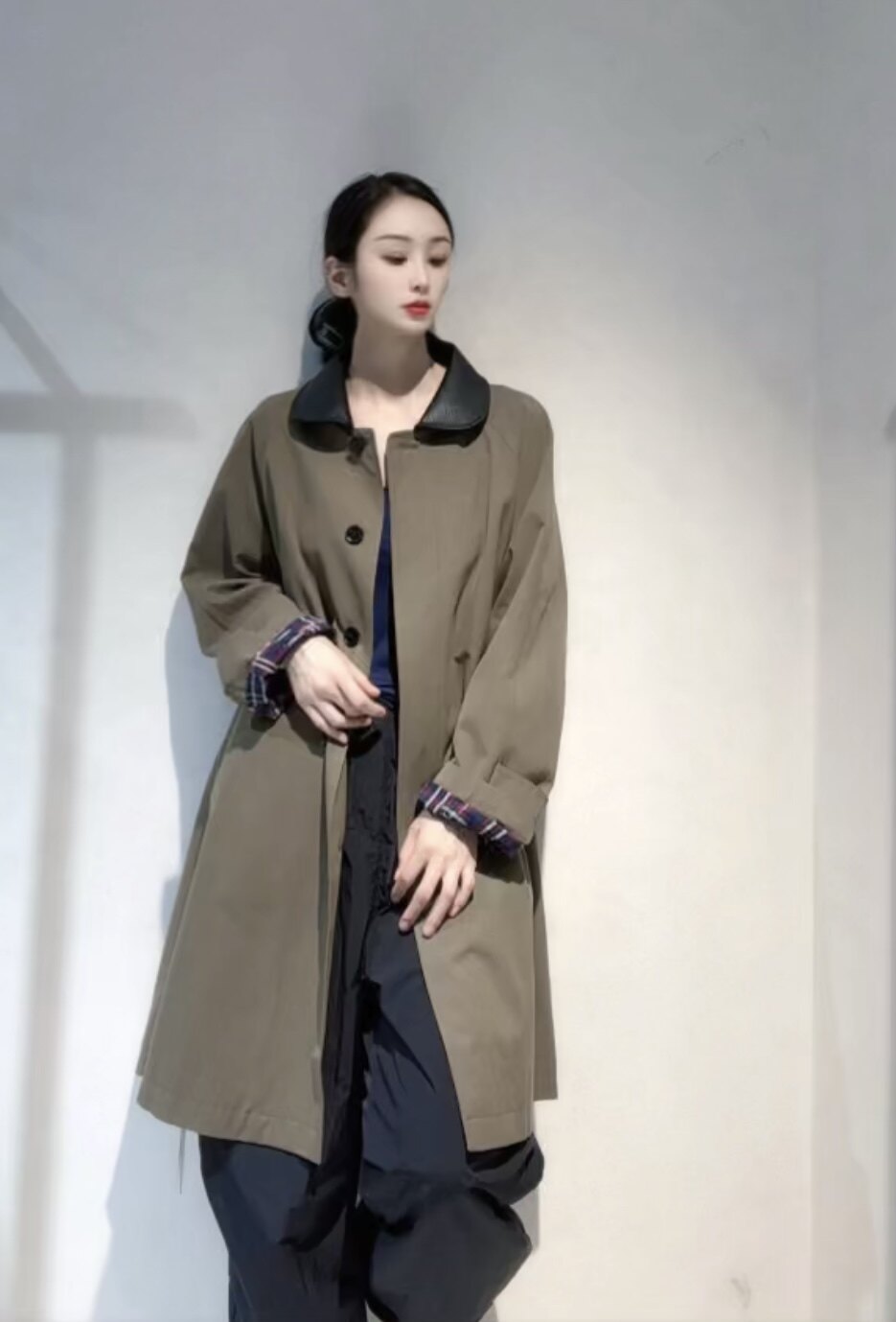 卡其色风衣外套女2026春秋季新款小个子高级感英伦风短款气质大衣