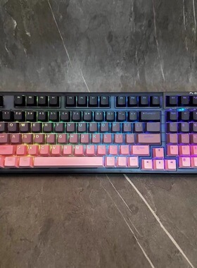 腹灵FL980 V2 HE磁轴网吧电竞游戏机械键盘光魔980有线RGB灯光