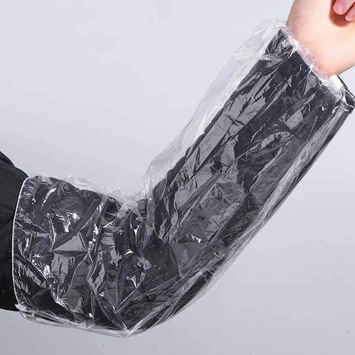 一次性袖套防水厨房防油污工作套袖女食品工厂PE透明全新无味