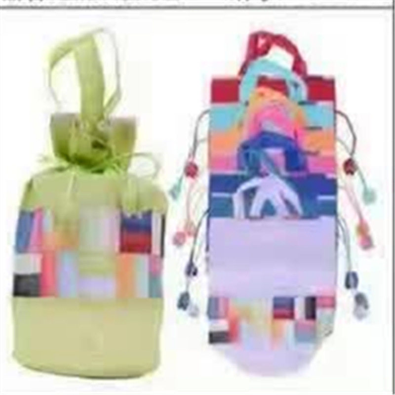韩版朝鲜族礼品袋圆底小布袋礼物包装袋抽绳伴手礼袋迷你水桶袋