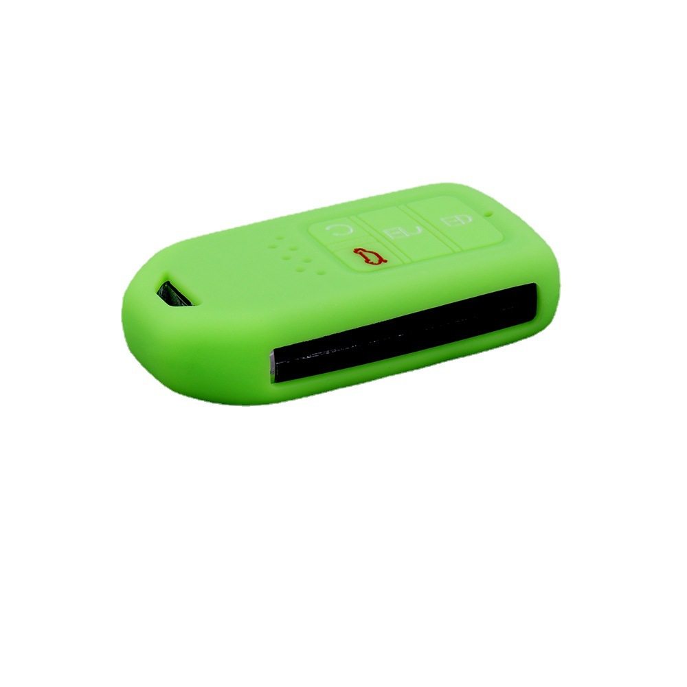 适用本田冠道4键硅胶钥匙套英仕派锁匙包奥德赛思域CR-V遥控护套