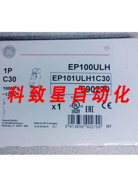 工业配件GE EP100ULH EP101ULH1C30断路器30A 1P 120VAC