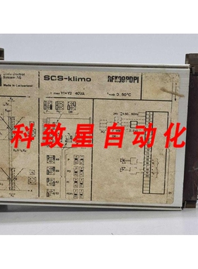 工业配件SCS-KLIMO RFK99PDPI模块PLC STAEFA STAFA控制系统