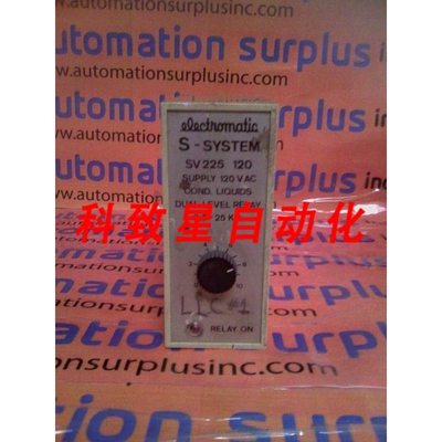 工业配件ELECTROMATIC S-SYSTEM DV225 120电源 120VAC双级继电器