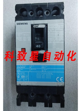 工业配件ED43B040断路器480VAC40A 3极