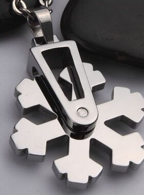 雪花真男人钨金独家设计日韩首饰