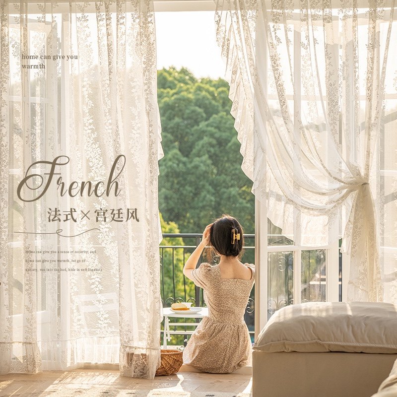 法式轻奢复古浪漫洛可可风格蕾丝纱系列 梵花纱/花环纱/镜中花