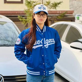 美职棒道奇大谷翔平棒球夹克棉服外套春秋初冬男女休闲运动潮流
