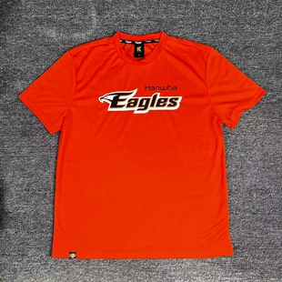 韩国职棒韩华鹰棒球T恤短袖圆领金鹰棒球服速干透气成人青少年