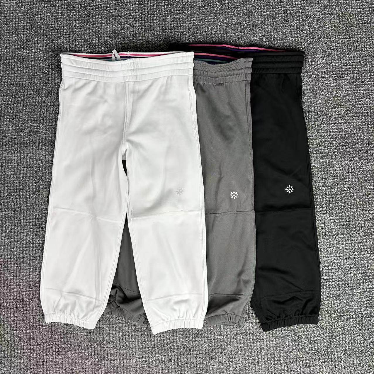 美国专业棒垒球七分裤弹力防滑比赛训练运动儿童女孩青少年黑白灰