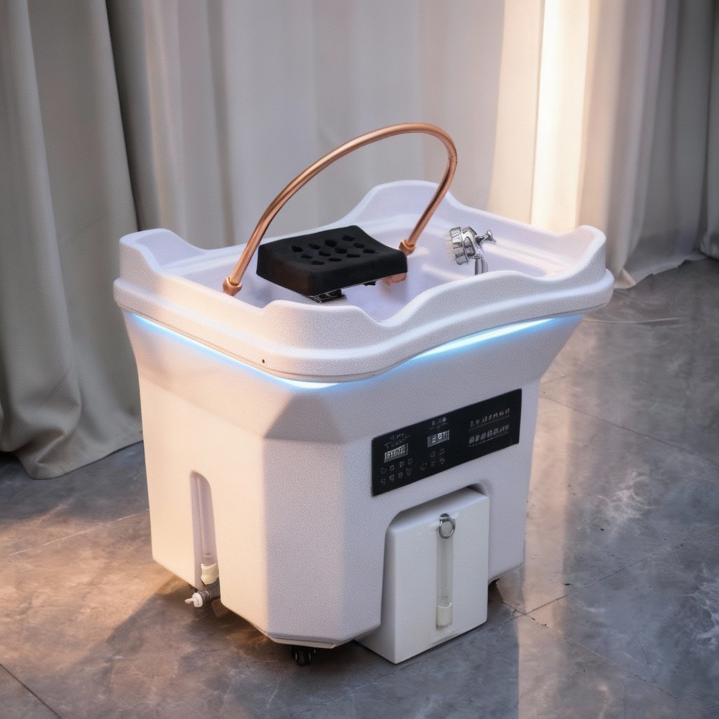 可移动头疗洗头盆免接上下水储水式热水器头疗仪内置污水箱头疗盆
