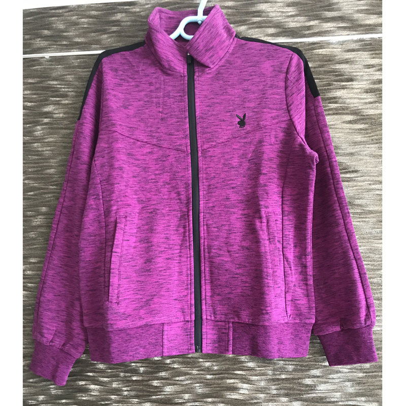 花花公子playboy女装运动休闲夹克外套针织拉链休闲上衣28535133a