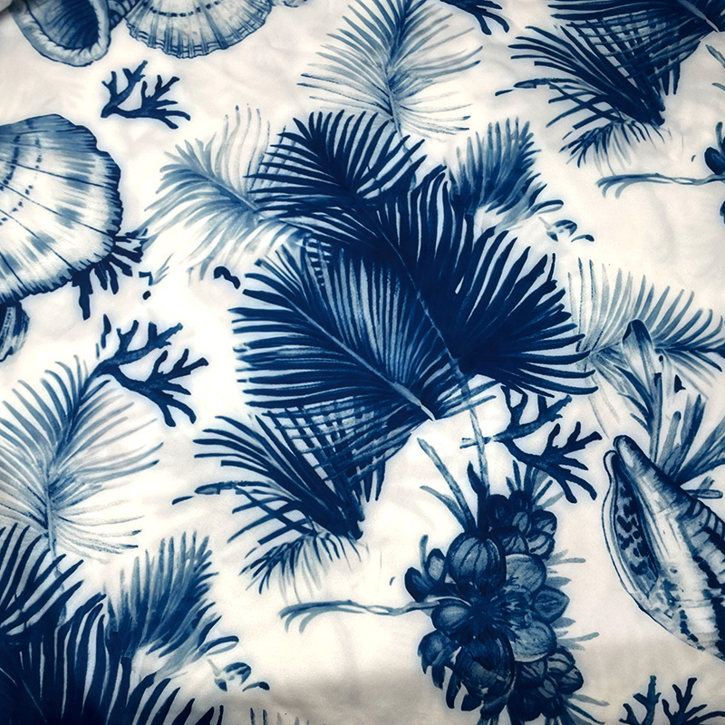 莱卡布数码印花独特图案印花高弹力面料四面弹力布料服装内衣布料