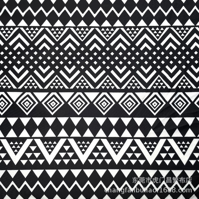 莱卡布数码印花高弹力面料