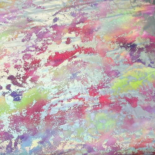 莱卡布数码印花烫金面料