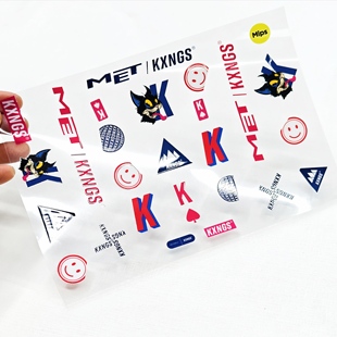 适用MET KASK公路车KXNGS头盔涂鸦美化防水超薄UV贴纸