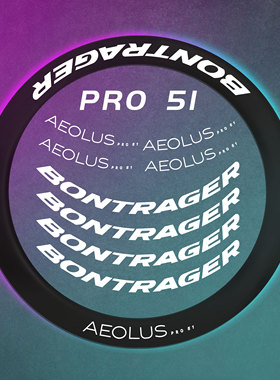 适用于TREK崔克BONTRAGER AEOLUS RSL PRO公路车轮组改色贴