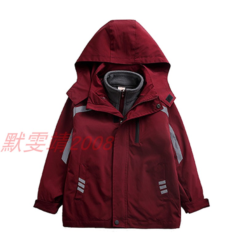 新款冲锋衣两件套春秋冬季校服