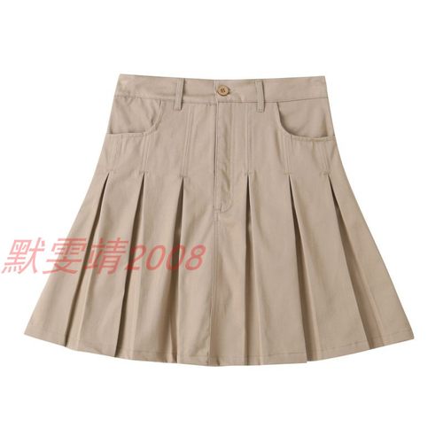 米色短裙学生服兰诗同款