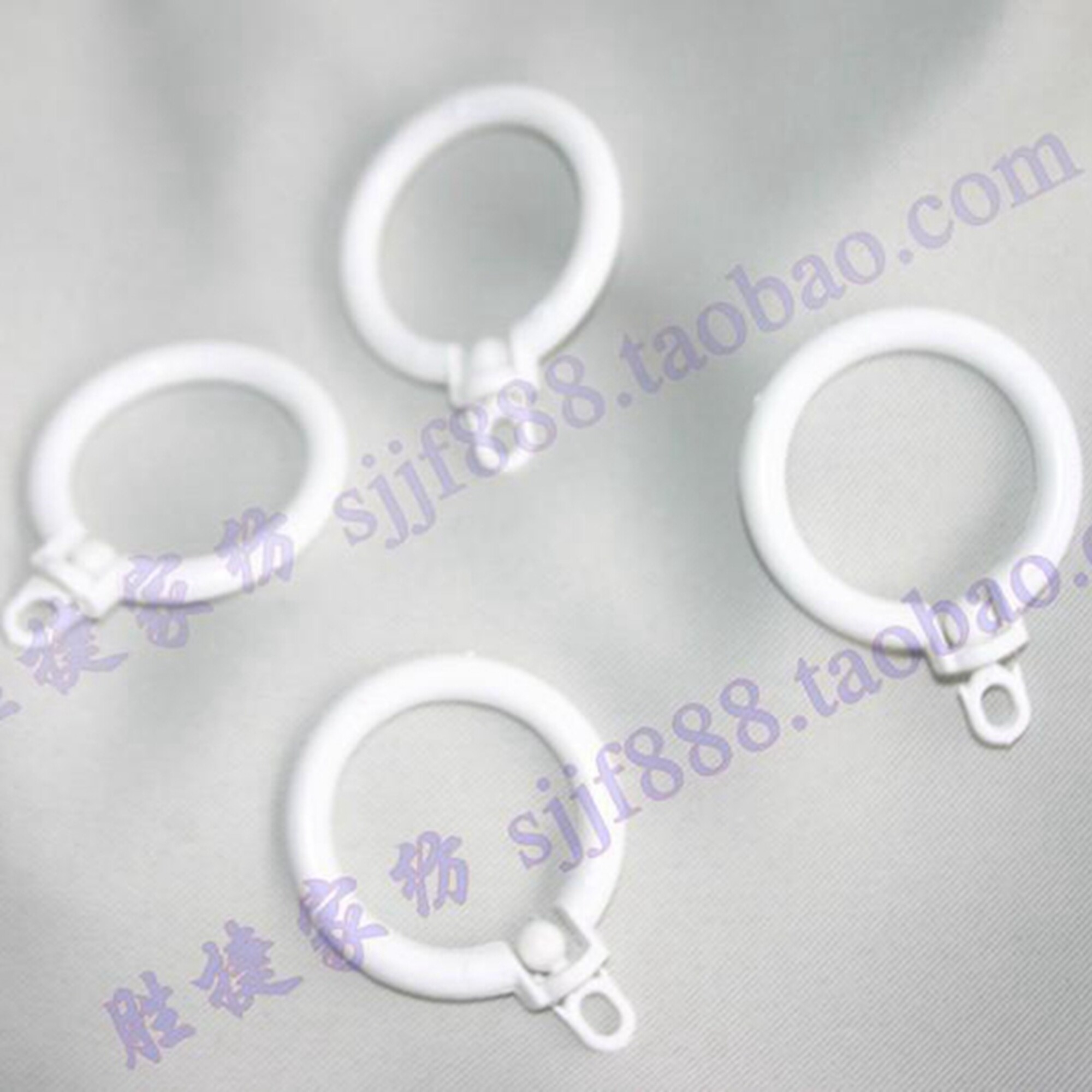 特价窗帘便宜划算浴帘杆辅料罗马配件罗马秆挂钩式罗马圈 一元4个