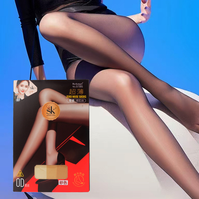 SK7305零感裸肌袜0D超薄高透夏季T裆脚尖加固肉色黑丝女连裤丝袜