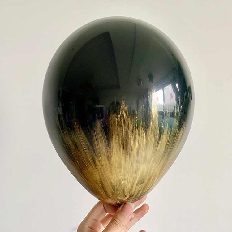 ins网红气球乳胶气球渲染球粉刷彩色颜料七彩晕染生日派对告白