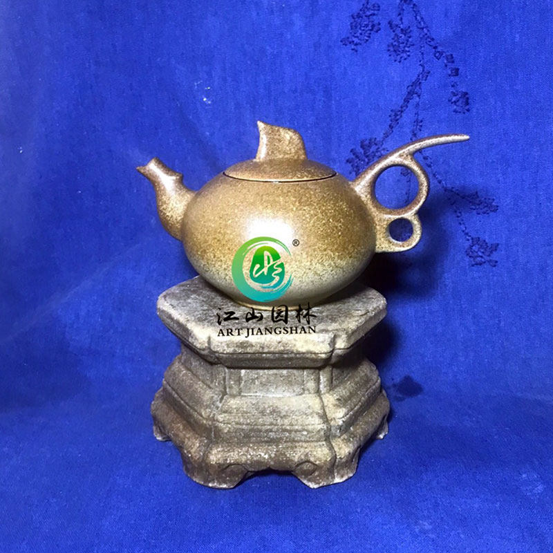 老石头小狮子石墩底座茶台镇宅复古陈设摆件仿古雕刻古玩明清古典