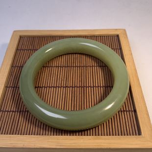 新疆和田玉黄口料手镯黄玉镯子手饰礼品天然玉石镯58圈配证书